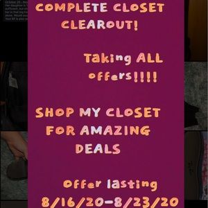 NEED ITEMS GONE ASAP!!